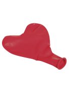 Latex luftballon, szív, 30cm átm., klasszikus piros, 8db