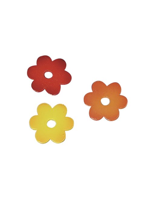 Famatrica virágok, vegyes, 3 cm, csom. 18 db, 3 színben