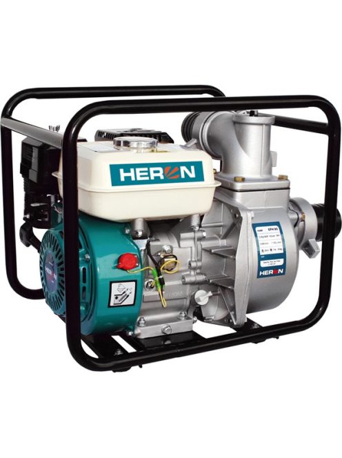 Heron, benzinmotoros vízszivattyú, 6,5 LE, max.1100l/min, max. 28m emelőmagasság, 3"csőátmérő (EPH-80)