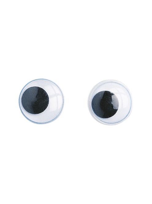 Mozgó pupillájú állatszem, 15 mm, csom. 10 db, felvarrható