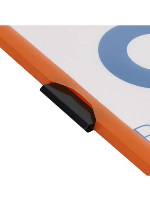 Gyorsfűző klip mappa A4, műanyag 60laphoz fém klippes Bluering® narancssárga