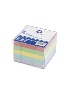   Kockatömb 8x8x6,5cm, ragasztás nélküli, transzparens tartóban színes pasztell 8x8x6,5cm, Bluering®