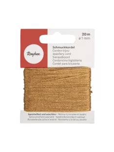 Ékszerzsinór, gesztenye átm. 1 mm, 20 m