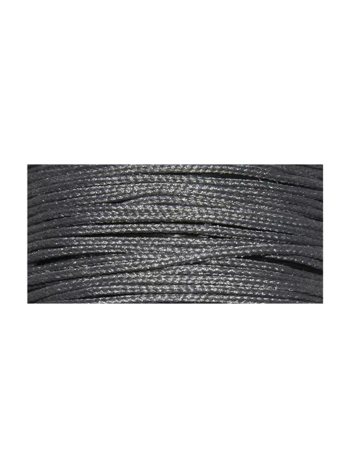 Nejlonmagvú viaszzsinór, 0,6mm átm.,sötétszürke, 10m