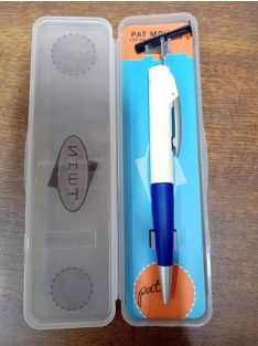   Twing Goldring Bélyegzős toll , műanyag tokban fehér-kék (szilikon nélkül)