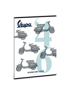 Vespa '46 A/4 extra kapcsos füzet-négyzethálós