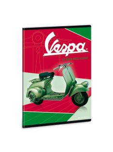 Vespa Green A/5 extra kapcsos füzet-négyzethálós