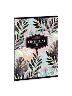   Ars Una Tropical Leaf A/5 extra kapcsos füzet-négyzethálós