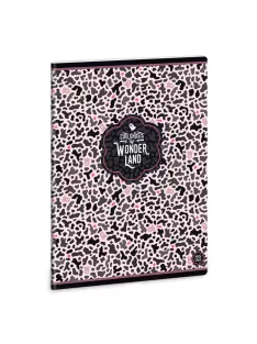   Ars Una Wonderland Ghost-pink A/5 extra kapcsos füzet-négyzethálós