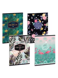   Ars Una Tropical-mix A/5 extra kapcsos füzet-négyzethálós