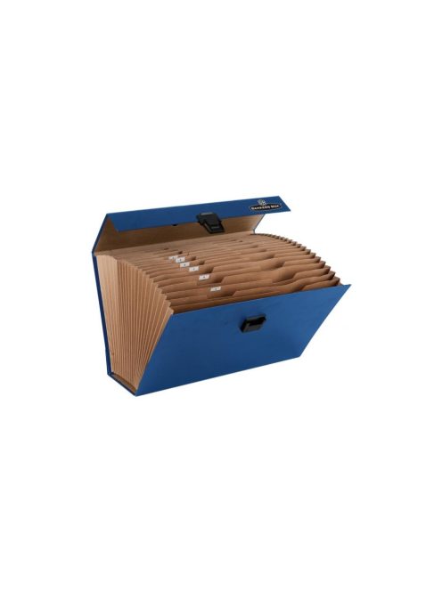 Irattartó -. harmonikatáska, karton, 250 x 362 x 124 mm.,19 rekeszes, Fellowes® Bankers Box Handifile, kék