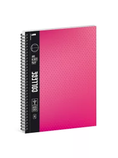 Ars Una pink A/4 College spirálfüzet-vonalas