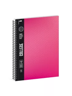 Ars Una pink a/4 College spirálfüzet-négyzethálós