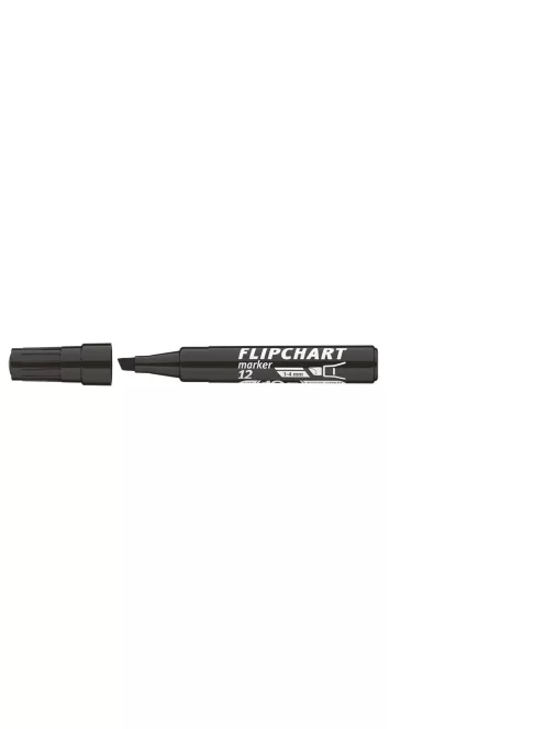 Flipchart marker vízbázisú 1-4mm, vágott Artip 12 fekete