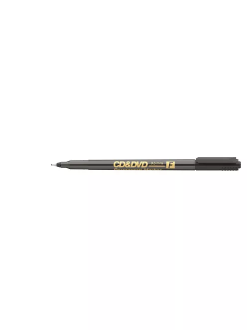 Alkoholos marker 0,5mm, CD/DVD F Ico, fekete