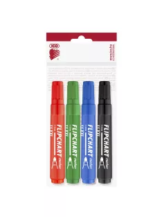   Flipchart marker készlet vízbázisú 3mm, kerek Artip11XXL, 4 klf.szín