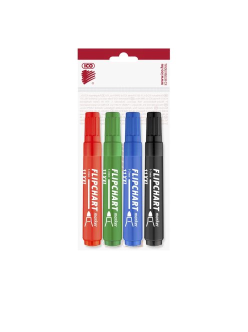 Flipchart marker vízbázisú 3mm, kerek Artip11XXL, 4 klf.szín 