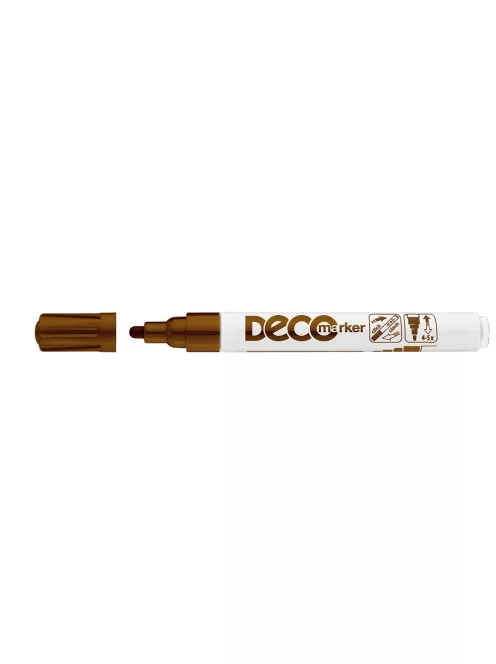 Lakkmarker, decomarker 2-4mm, kerek Ico barna