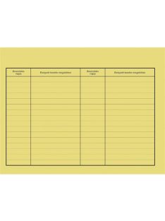   Pátria Nyomtatvány Fogászati gondozási törzslap tasak 203x154 mm