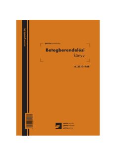   Pátria Nyomtatvány Betegberendelési könyv 56 lapos füzet 165x230 mm