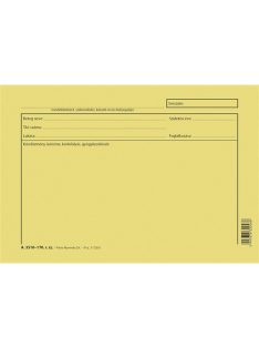 Pátria Nyomtatvány Gyógykezelési lap A/5 fekvő