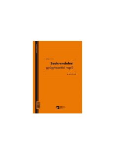   Pátria Nyomtatvány Szakrendelési gyógykezelési napló 100 lapos könyv A/4 álló