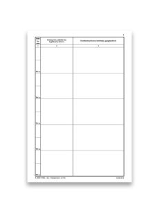   Pátria Nyomtatvány Szakrendelési gyógykezelési napló 100 lapos könyv A/4 álló