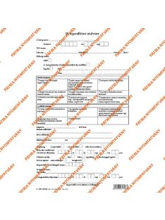   Pátria Nyomtatvány Betegszállítási utalvány szabadlap A/4 álló