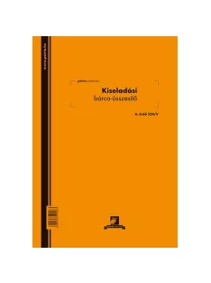   Pátria Nyomtatvány Kiseladási bárca-összesítő 50x2 lapos tömb A/4 álló