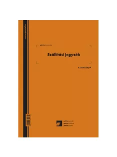   Pátria Nyomtatvány Szállítási jegyzék 25x5 lapos tömb A/4 álló