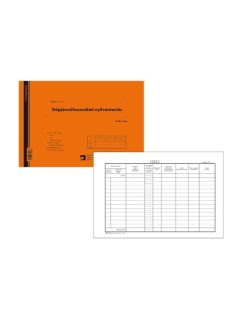   Pátria Nyomtatvány Gépjármű használati nyilvántartás 25 lapos tömb A/4 fekvő