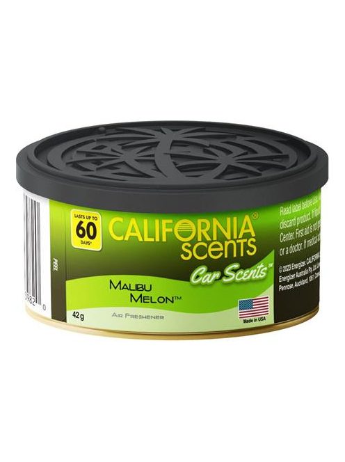 CALIFORNIA SCENTS Autóillatosító konzerv, 42 g, CALIFORNIA SCENTS "Malibu Melon"