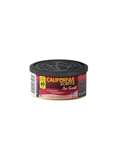 CALIFORNIA SCENTS Autóillatosító konzerv, 42 g, CALIFORNIA SCENTS "Concord Cranberry"