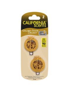   CALIFORNIA SCENTS Autóillatosító, mini diffúzer, 2*3 ml, CALIFORNIA SCENTS "Golden State Delight"