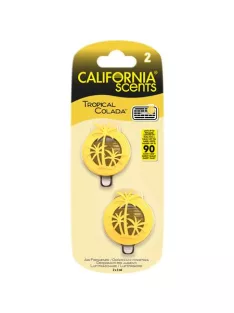   CALIFORNIA SCENTS Autóillatosító, mini diffúzer, 2*3 ml, CALIFORNIA SCENTS "Tropical Colada"