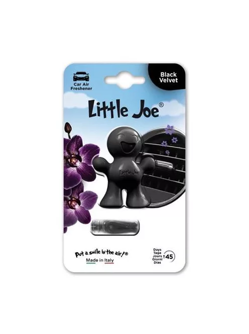 LITTLE JOE Autóillatosító, szellőzőrácsra, LITTLE JOE "Black Velvet", fekete