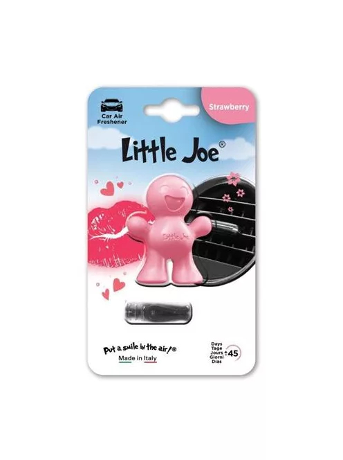 LITTLE JOE Autóillatosító, szellőzőrácsra, LITTLE JOE "Strawberry", s.rózsaszín