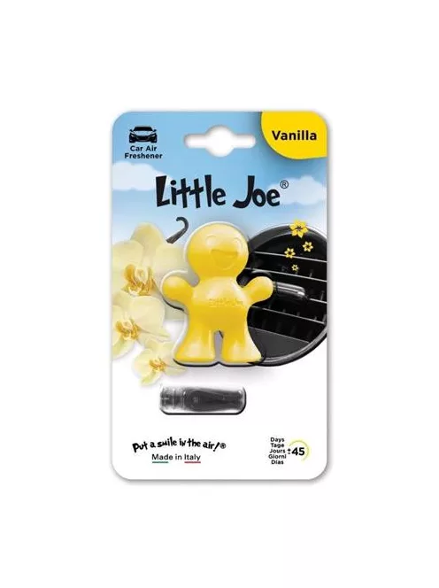LITTLE JOE Autóillatosító, szellőzőrácsra, LITTLE JOE "Vanilla", sárga