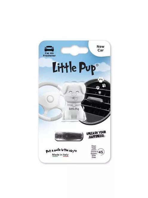LITTLE JOE Autóillatosító, szellőzőrácsra, LITTLE JOE "PUP New Car", fehér