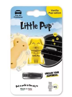  LITTLE JOE Autóillatosító, szellőzőrácsra, LITTLE JOE "PUP Vanilla Pup-sation", sárga