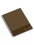 AMBAR Spirálfüzet, A5, kockás, 100 lap, keményfedeles, AMBAR "Kraft", vegyes színek