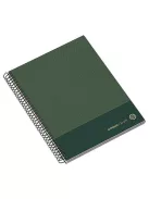 AMBAR Spirálfüzet, A5, kockás, 100 lap, keményfedeles, AMBAR "Kraft", vegyes színek