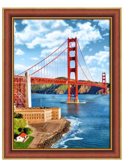 Gyémántfestés szett, Golden Gate híd, 30x40cm