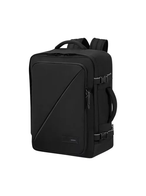 AMERICAN TOURISTER Hátizsák, kabin méret, 38l, M-es, AMERICAN TOURISTER "Take2Cabin", fekete