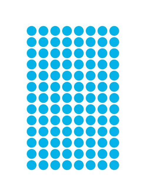 Etikett címke, o8mm, jelölésre, 104 címke/ív, 4 ív/doboz, Avery kék