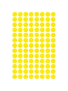 Etikett címke, o8mm, jelölésre, 104 címke/ív, 4 ív/doboz, Avery sárga