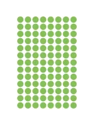 Etikett címke, o8mm, jelölésre, neon 104 címke/ív, 4 ív/doboz, Avery zöld