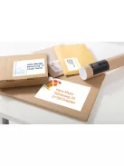 Etikett címke, 105 x74mm, univerzális, 8 címke/ív, 100 ív/doboz, Avery fehér