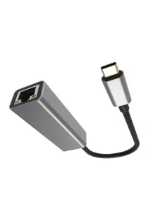   AVAX Adapter, USB-C 3.0/Ethernet, AVAX "AD604", fekete-alumínium