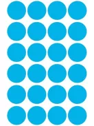 AVERY ZWECKFORM Etikett, 18 mm, kör, AVERY ZWECKFORM, kék, 96 etikett/csomag